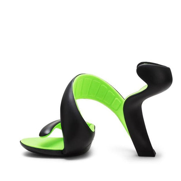 2023 New Women's Sandals Summer Fashion Bottomless Snake High Heels Platform Sandals Women's Wedding Shoes Women's Pumps