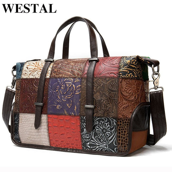 WESTAL Women's Leather Hanbags for Woman Genuine Leather Shoulder Bags Luxury Handbags Women Bag Designer Totes Bags Bolsos 090