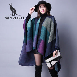 Scarves Women Scarf Pashmina Cashmere Ponchos and Capes Top Quality Plaid for Ladies Pashmina for Dress Luxury Brand Scarfs
