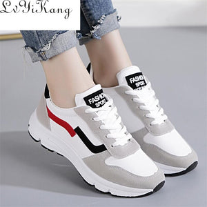 Women's Sneakers Spring Vulcanized Shoes Ladies Casual Shoes Lightweight Breathable Flat Shoes Tennis Feminino Sneakers for Women