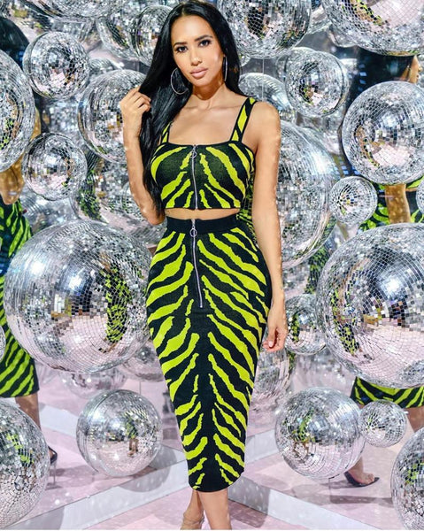 High Quality Celebrity Bodycon 2 Pieces Set Rayon Bandage Evening 2  Piece Party Dress
