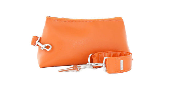 Persimmon SIGNATURE 2-Piece KEYPIT Set • Wristlet/Signature KEYPER® Keyring Bracelet With Your Choice Of One IT BAG • Pouch Of The Three Matching Bags: Luxe, Mini OR Clear