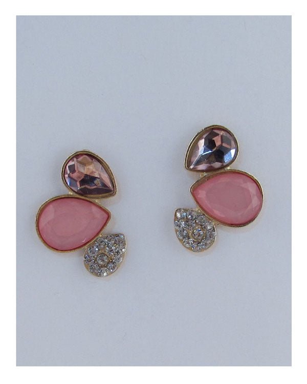 Faux stone earrings