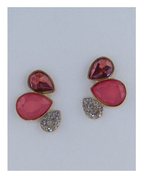 Faux stone earrings