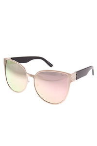 Mirror lens stylish framed sunglasses