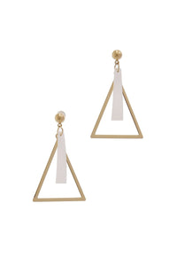 Triangle metal earring