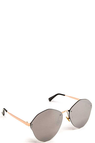 Poly Pollyanna Polarized Wire Frame Blue-Grey-Pink-Black UV Sunglasses