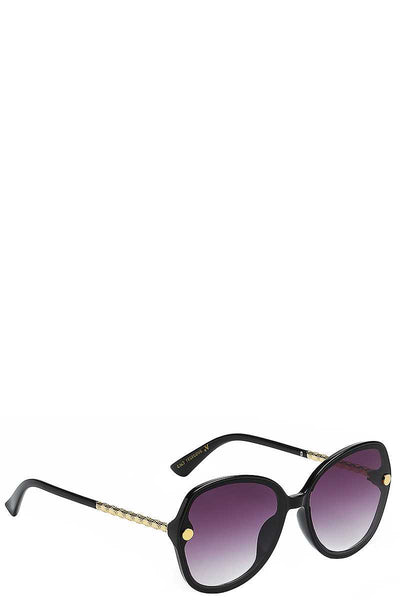 Polly Pollyanna Black, Pink, Grey, Beige Sophisticated Stylish UV Polarized Square Sunglasses