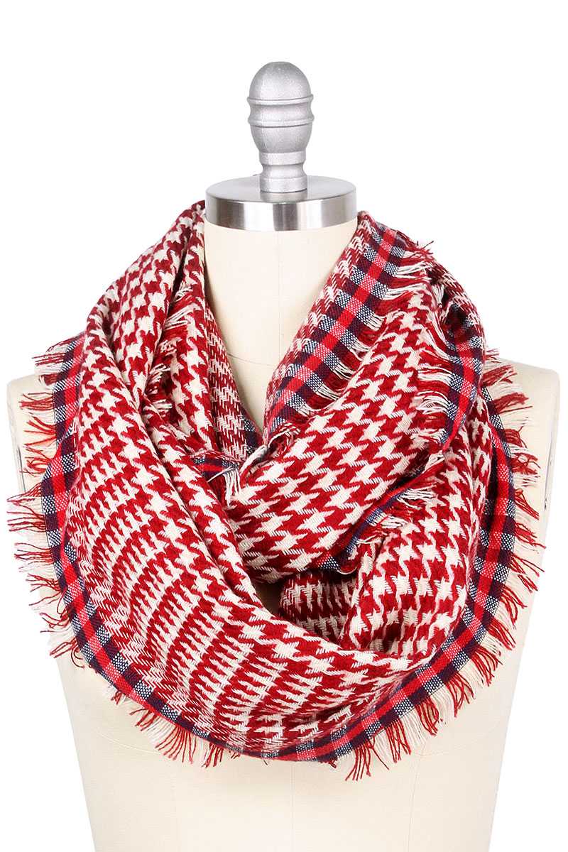 Helen Hounds Tooth Infinity Scarf