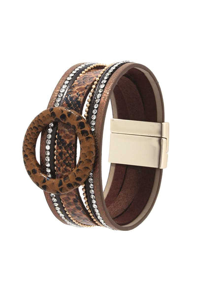 Snake Pattern Ring Magnetic Bracelet