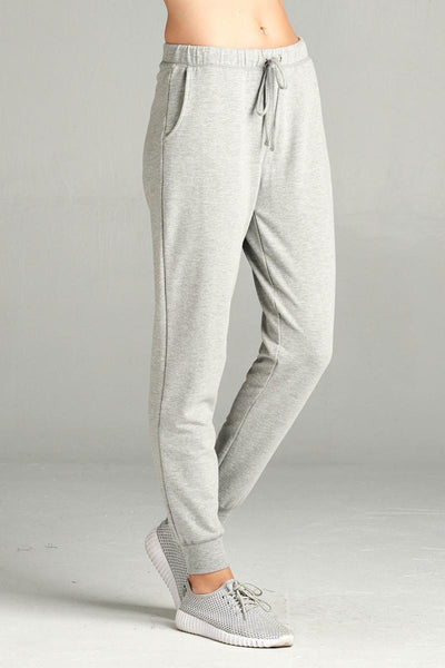 Our Best Cotton/Polyester Blend French Terry Activewear Jogger Pants (Heather Grey)
