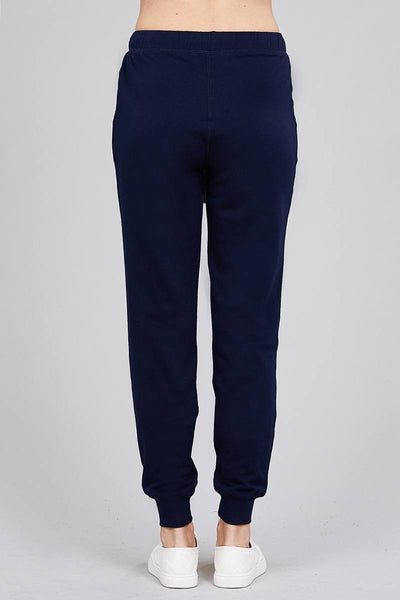 Our Best Cotton/Polyester Blend French Terry Activewear Jogger Pants (Navy)