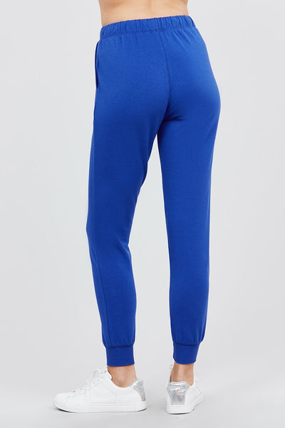 Our Best Cotton/Polyester Blend French Terry Activewear Jogger Pants (Royal)
