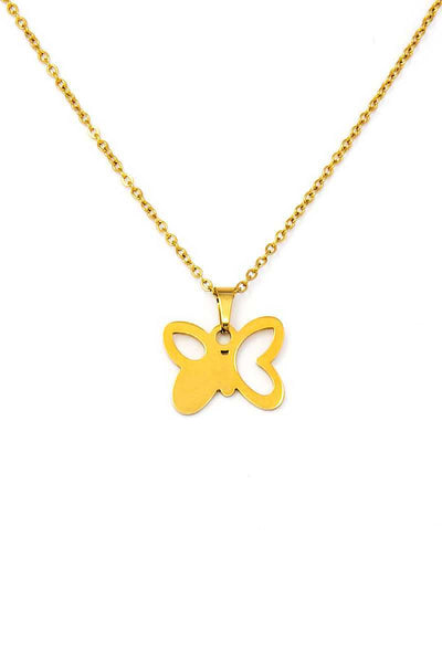 Cute Fashion Butterfly Pendant Necklace And Earring Set