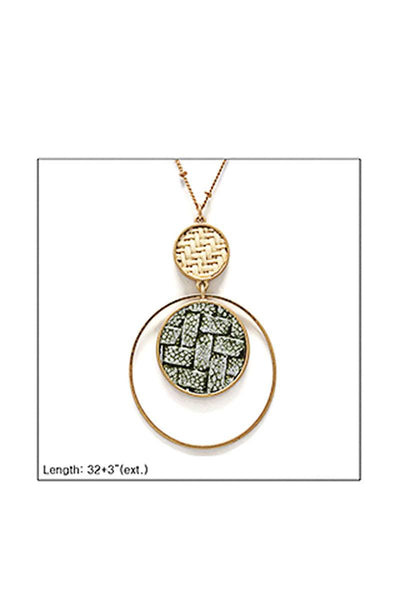 Modern Double Layer Pendant Necklace
