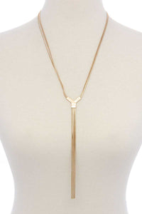 Snake Chain Y-shape Long Necklace