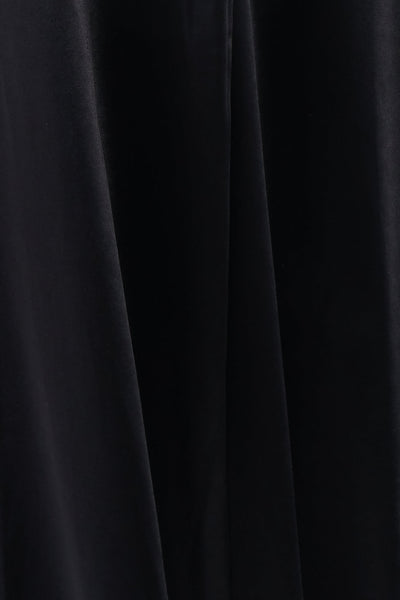 Diva Davina Plus Size Lovely Ladies Polyester Blend Satin V-neckline Detail Criss-Cross Corset Black Maxi Dress