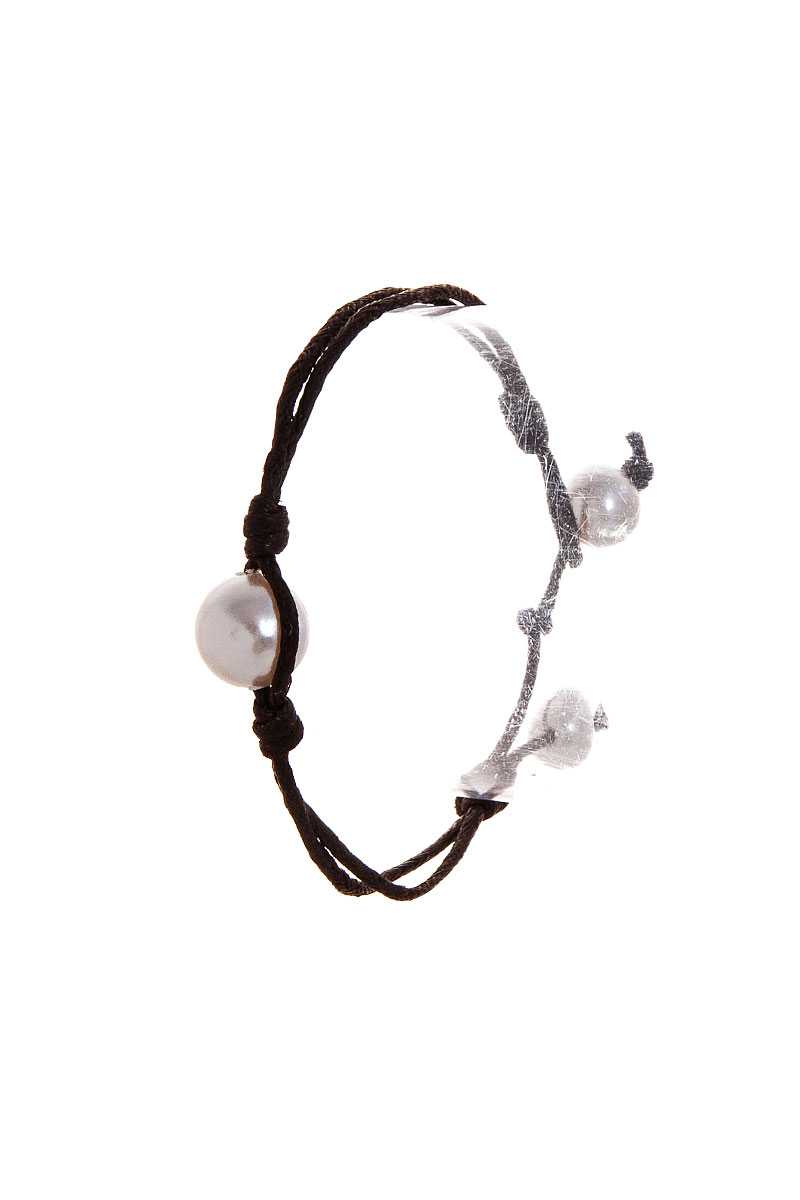 Fashion Pearl Accent Wire Bracelet