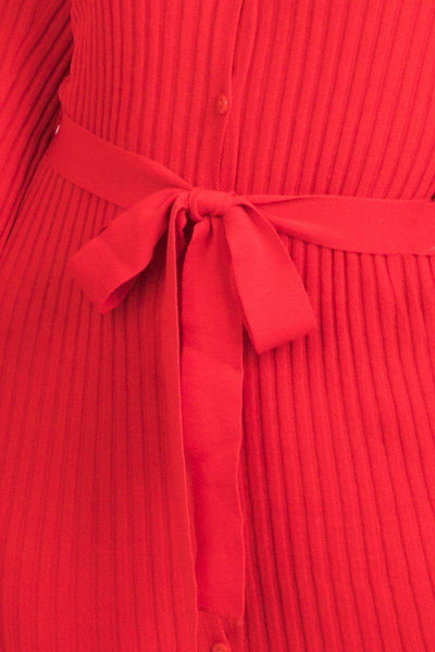 A Ribbed Sweater Knit Maxi Dress