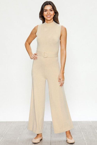 A Sweater Solid Jumpsuit