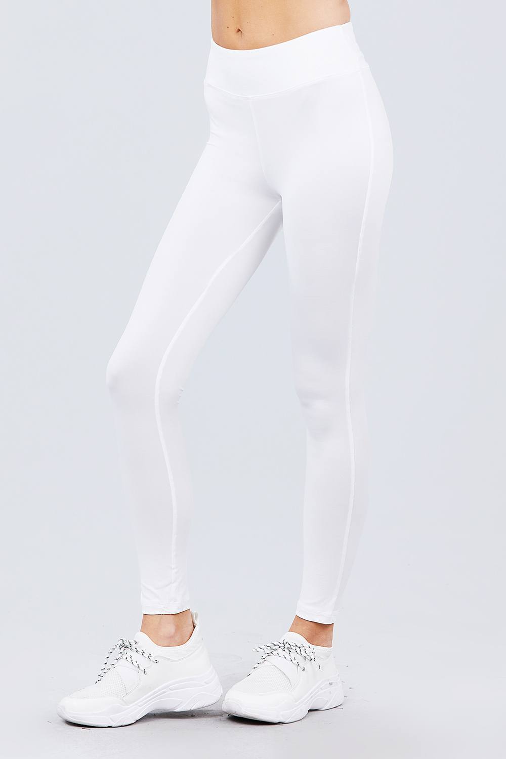 Our Best 90% Polyester 10% Spandex Long Workout/Jogger Activewear Pants (Off White)