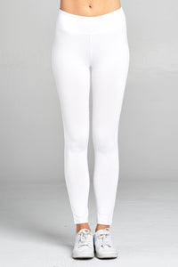 Our Best 90% Polyester 10% Spandex Long Workout/Jogger Activewear Pants (White)
