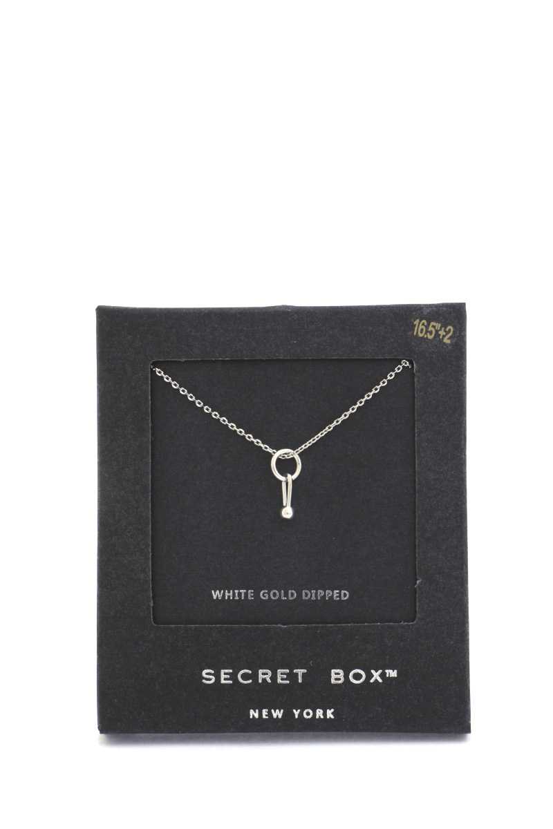 Secret Box Dainty Ring Charm Necklace