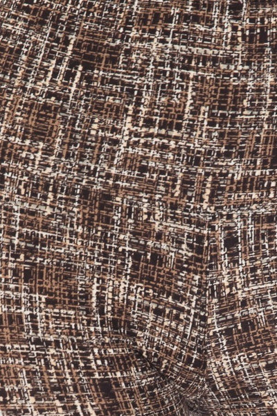 YOGA Style 92% Polyester 8% Spandex Banded Lined Multi-Color Print Knit Capri Leggings High Waist (Multi)