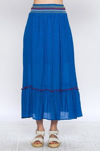 Gauze Skirt Features Elastic Waistband