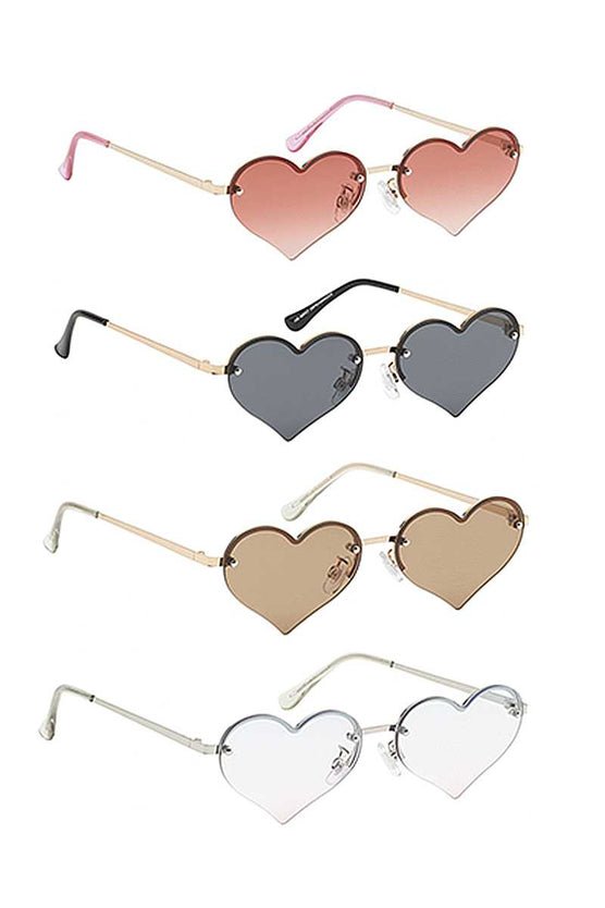 Chic Fashion Heart Sunglasses