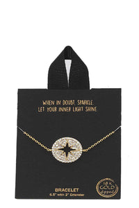 Gold Rhodium Dipped Star Pendant Necklace