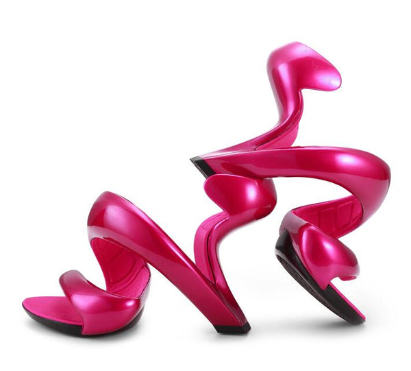 2023 New Women's Sandals Summer Fashion Bottomless Snake High Heels Platform Sandals Women's Wedding Shoes Women's Pumps