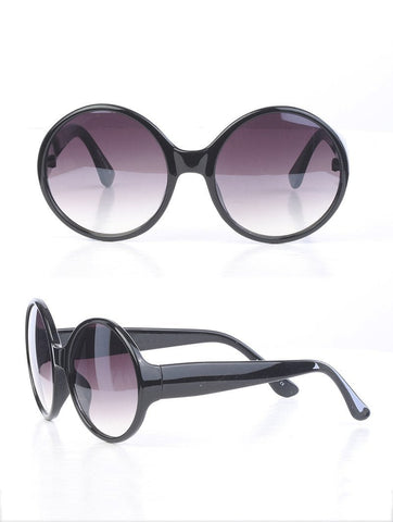 Black All Rounded Rimless Sunglasses
