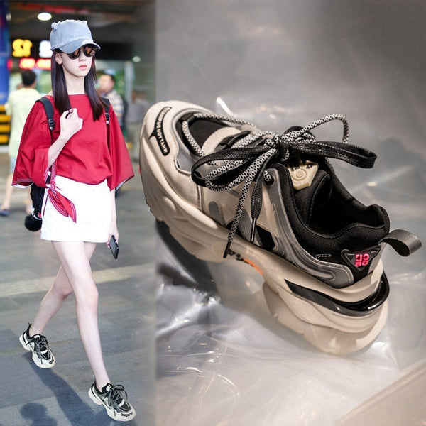 NEW Women Shoes 2021 Chunky Sneakers Women Vulcanize Shoes Femme Platform Sneakers Trainers Casual Shoes Woman Brand Sneakers